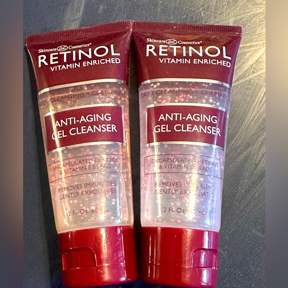 X2 LdeL Skincare Cosmetics Retinol Vitamin Enriched Anti-Aging Gel Cleanser 60ml